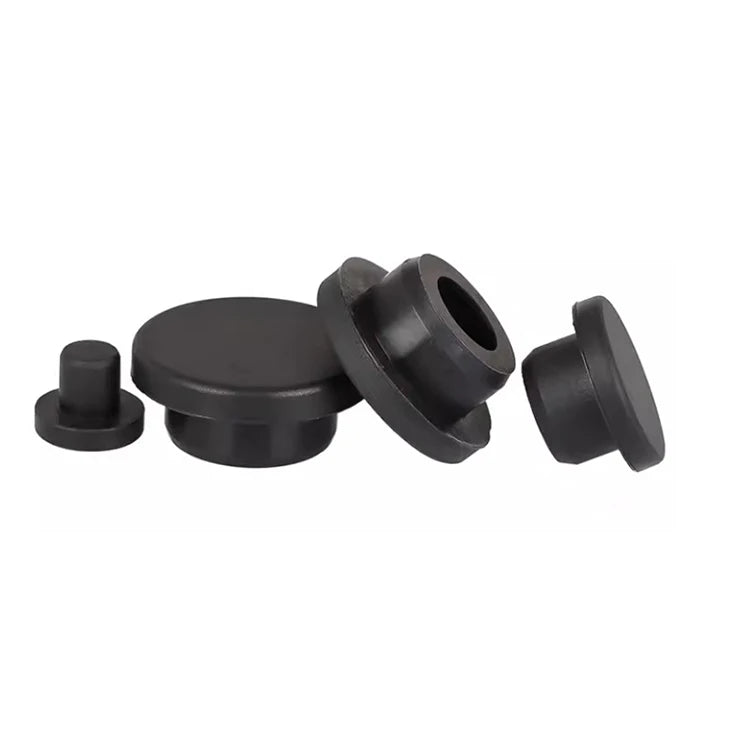 Custom T-Shape Cover Rubber Plugs Seals Solid Polyurethane Bushing Silicone Rubber Stoppers Factory-Molded Rubber Toppers