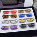 Luxury Designer Half Frame Rimless Designer Ladies Sunglasses Sunglasses New Fashion Hot Sunglasses Men