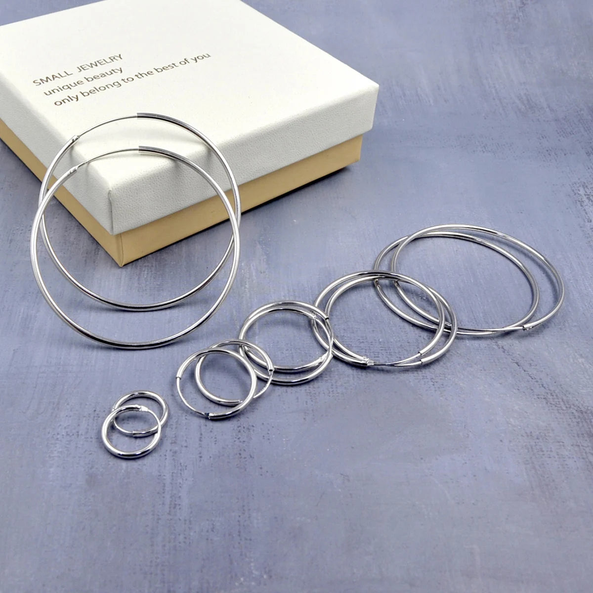 925 Jewelry Minimalist Silver Jewelry 925 Sterling Women 925 Sterling Silver 925 Jewellery Silver Hoop Earring MegaBDM