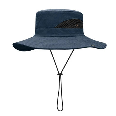 SH-0053 Outdoor Bucket Hat Wide Brim Quick Dry Fishing Safari Cap for Men Women UPF 50+ Sun Protection for Casual Travel Scenes