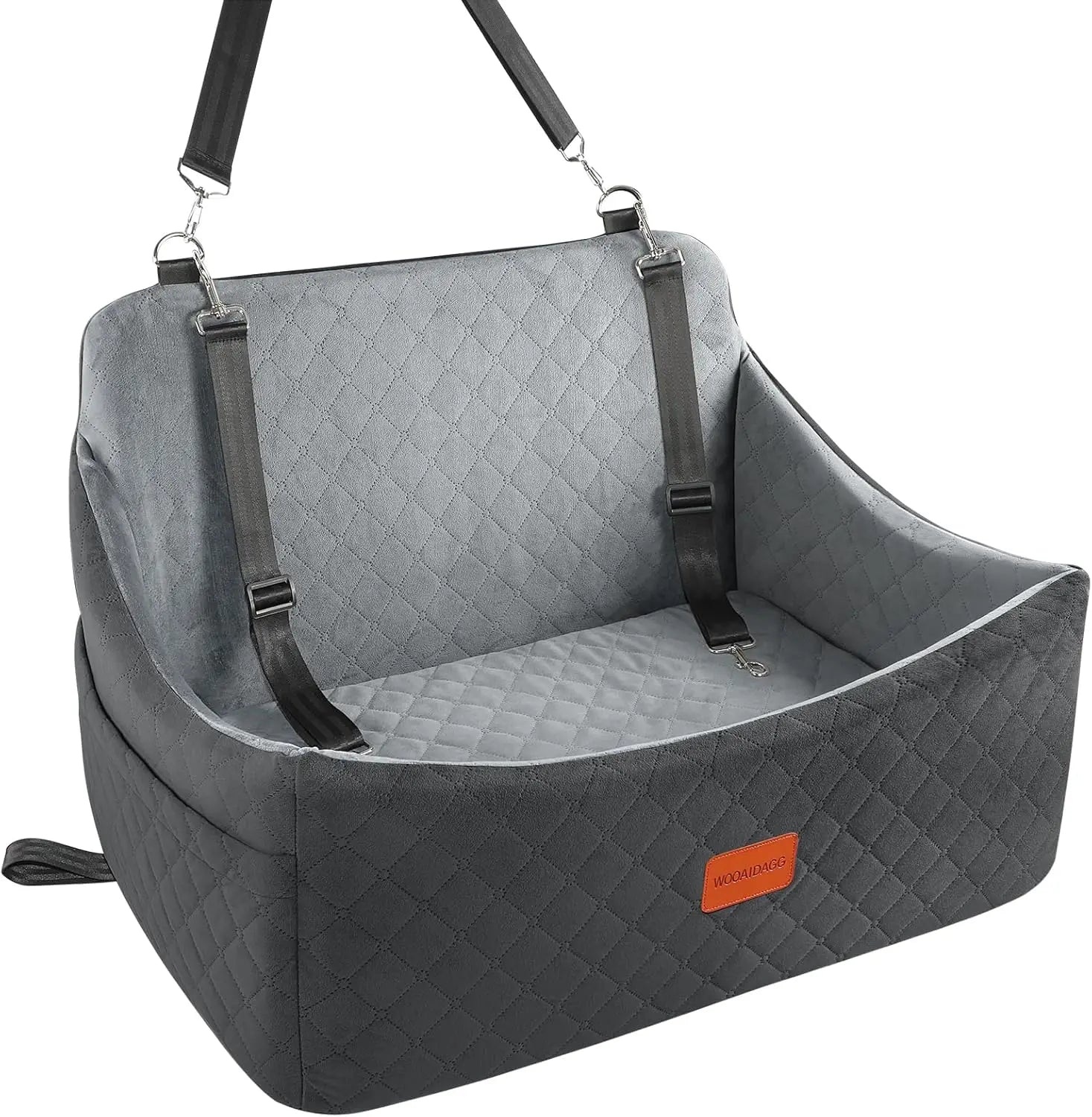 Super Soft Large Size Dog Car Seat Bed Memory Foam Filled 3 Adjustable Straps Made Cotton Polyester Oxford Material for Animals