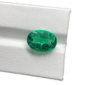 Oval Cut Inclusion Lab Created Hydrothermal Columbia Green Emerald Loose Gemstones