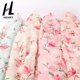 Jacquard Chiffon Fabric 100% Polyester Cutting Flower Chiffon Rose Wholesale Price Low MOQ