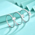 GR66 925 Sterling Silver Zircon Luxury Eternity Rings for Women Big Gift Wholesale Lots Bulk Wedding CZ Cocktail Band Ring MegaBDM