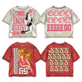 Manufacturer 100% Cotton Heavyweight Streetwear Mens Acid Wash Vintage Tshirts Oversized Rhinestone Graphic T Shirt for Men