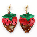 ERS558ER1831 1pair Syasibo Top Fashion CN Drop Chocolates Strawberry Cute Cartoon Wedding Earrings Jewelry for Women