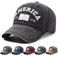 Wholesale Summer Outdoor Sports Washed Cloth Baseball Cap Cheap Letters Embroidered Usa Baseball Cap for Men