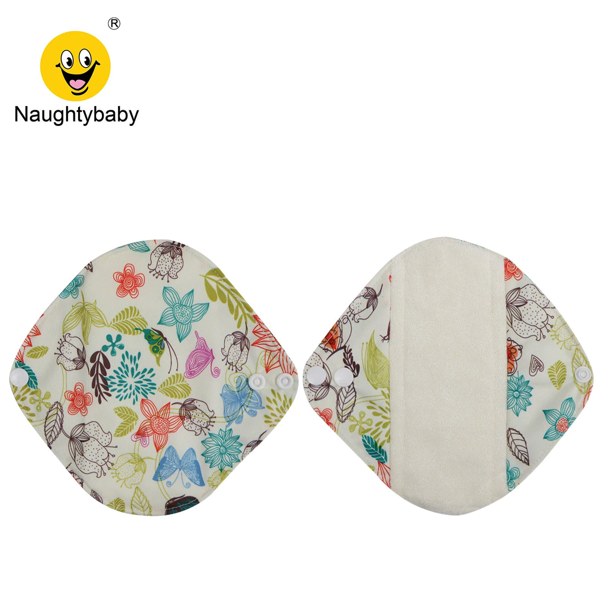 Wholesale Washable 18*17CM Reusable Woman Bamboo Terry Menstrual Cloth Sanitary Napkins Pads