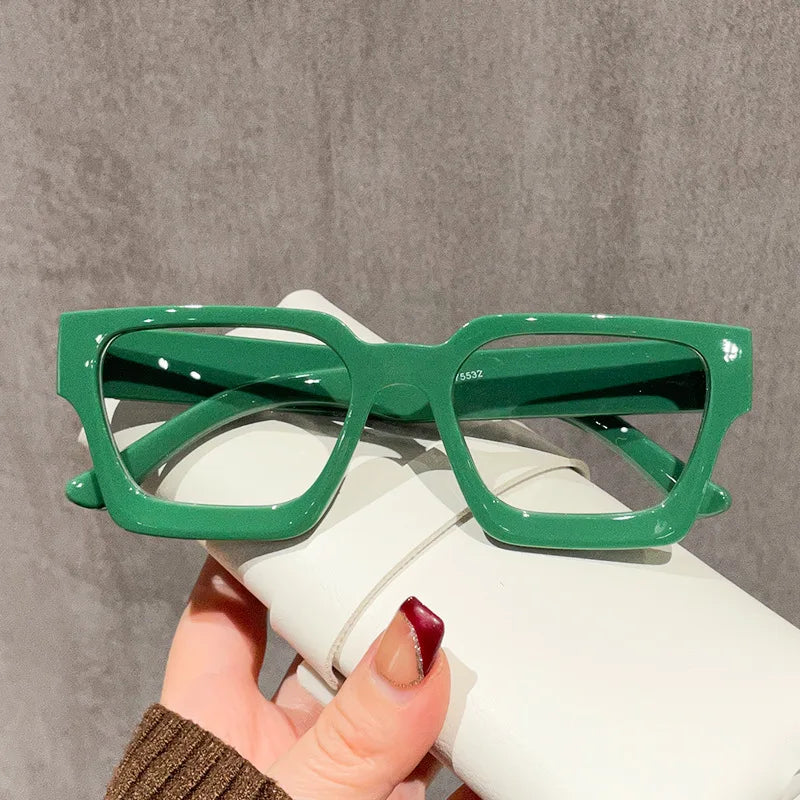 2025 New Retro High Quality Cat Eye PC Frame Reading Glasses Unisex Anti Blue Light Luxury Optical Protect Eye Computer Glasses