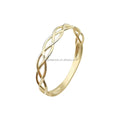 Wholesale Solid 9k Real Gold Ring Irregular Shape Customized 14K 18K Pure Gold Ring Personalized Gold Ring for Women Friend Gift