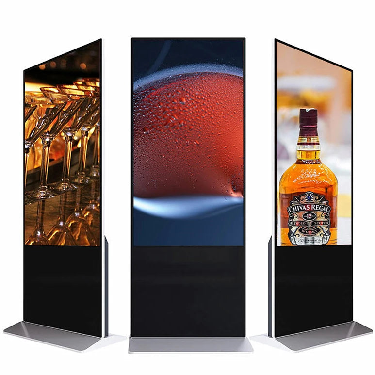 High Quality Android Network Player 55 Inch Indoor Interactive Display Monitor Lcd Digital Signage Floor Stand Screen