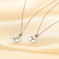 12 Zodiac Stainless Steel Chain Necklace Best Gift for Girls