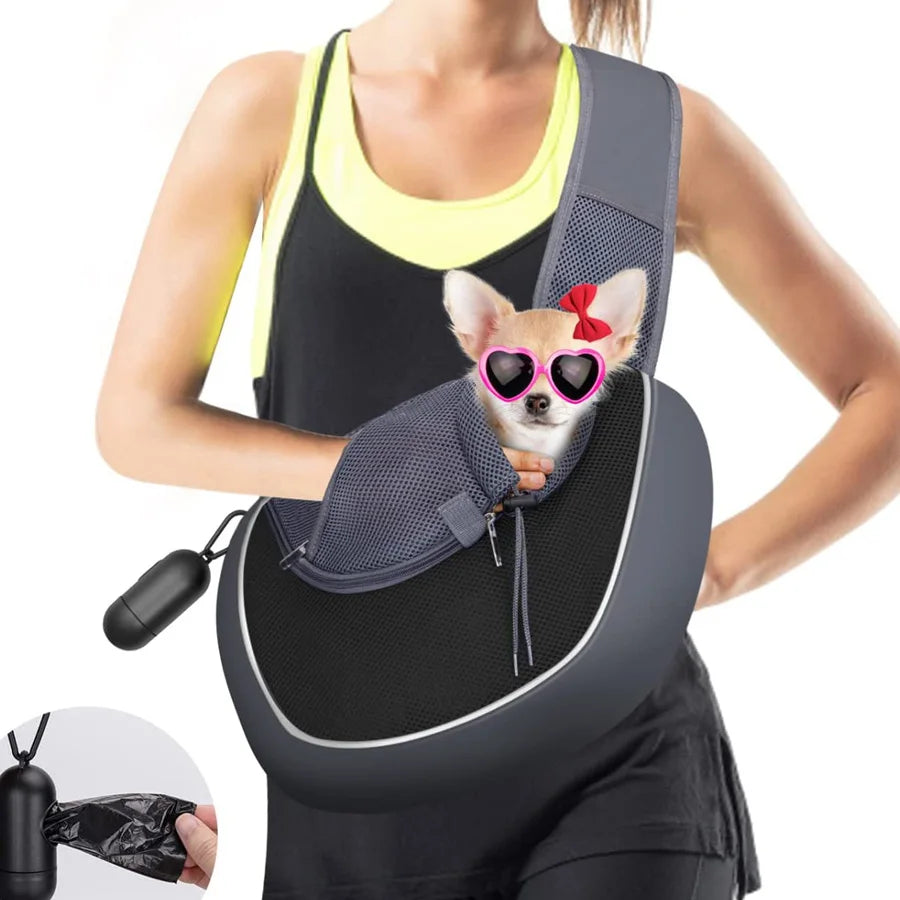 Hand Free Pet Sling Breathable Dog Carrier Sling for Pets