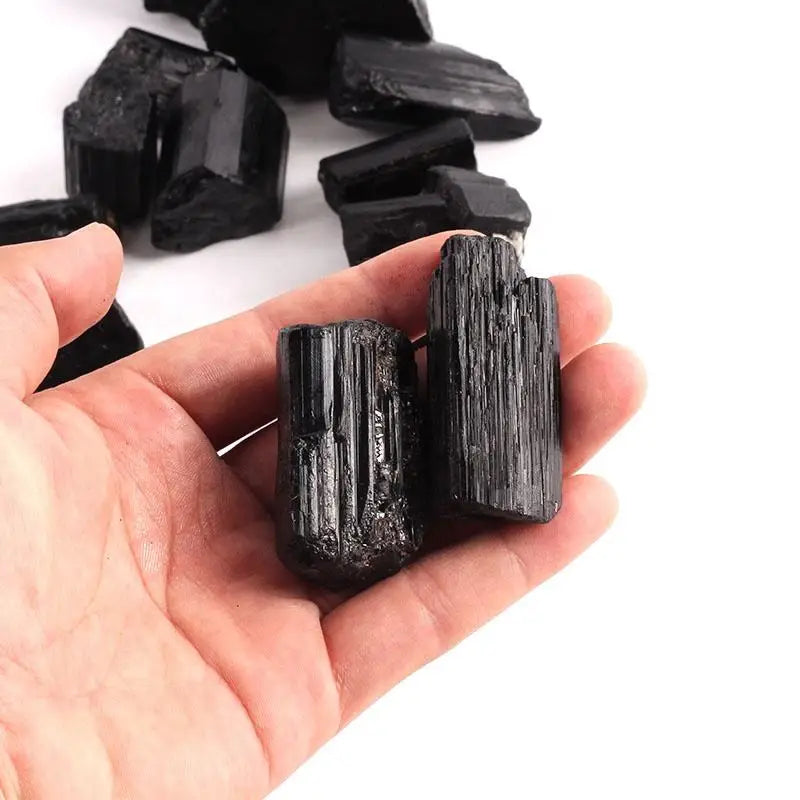 Wholesale Natural Sale Crystals Healing Stones Raw Quartz Black Tourmaline Rough Stone for Home Decoration