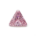 China Manufacturer Machine Cut CZ Stone Pink Triangle Cubic Zirconia Stone