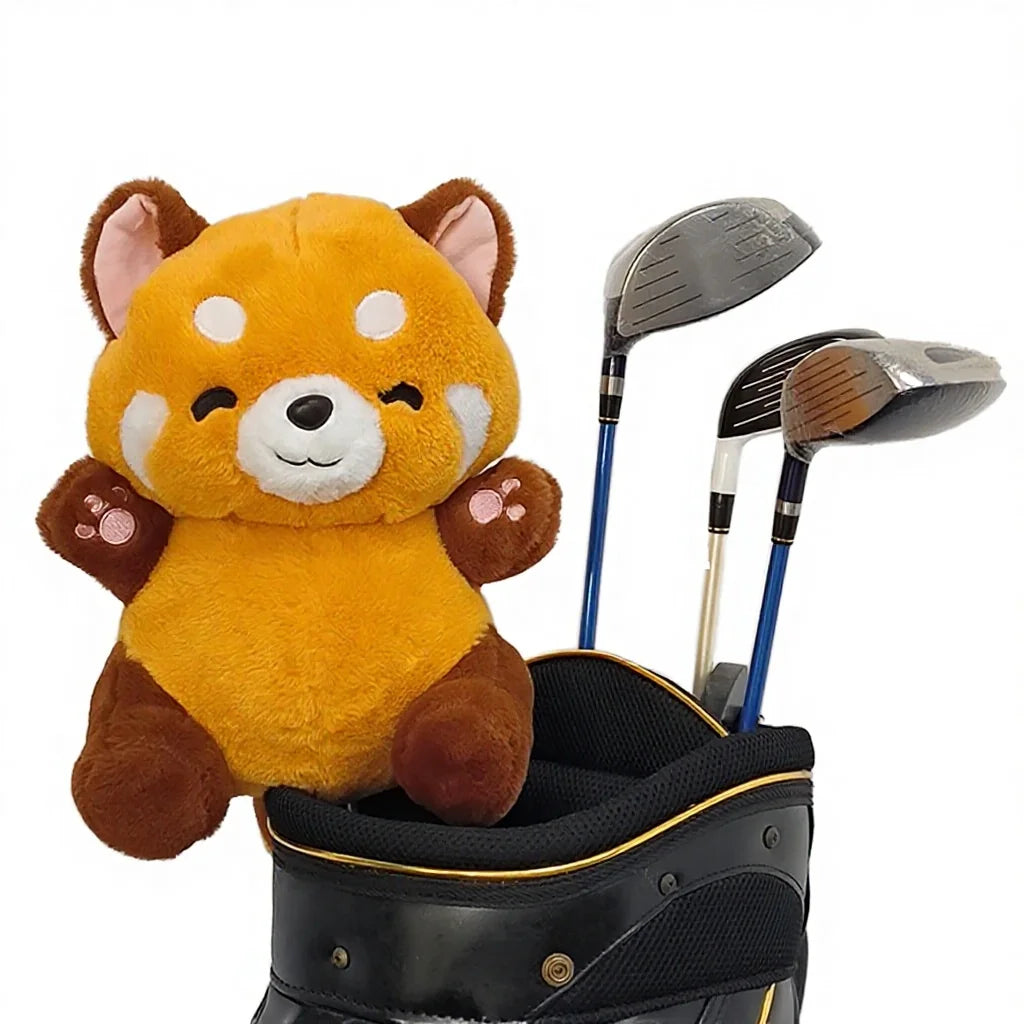 Hot-Selling Bear Plush Animal Head Cover for Golf Wooden Pole Portable Design Elastic Self-Fixing Closure Protective Gear