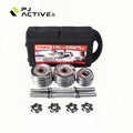 PINJIAN 30kg Cast Iron Dumbbell Set Wholesale Custom Logo Double Clip Plating Union Lever for Home Fitness Training