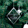 Exquisite K9 Crystal Blanks Decorative Hanging Glass Ornament Pendant Engraved for Christmas Tree Wedding GIfts