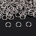 AsVrai U 50pcs 3-12mm Stainless Steel Jump Rings Split Rings Connectors for Jewelry Finding Making Supplies Diy Accessories