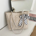 Promotion Large-capacity Straw Woven Fabric New Fashion Handbag with Flowers