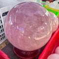 Natural Large Size Polished Rose Quartz Crystal Sphere Citrine Drean Amethyst Big Clear Quartz Ball for Decoration