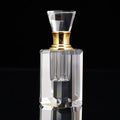 Small Luxury Oil Glass Perfume Bottle Unique Custom Design Square Clear Refillable Empty Box Other Crystal Crafts Product
