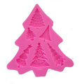 Christmas Tree Shaped 3D Fondant Cake Silicone Mold for Polymer Clay Molds Chocolate Pastry Candy Making Decoration Tools