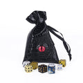 Wholesale PU Leather DND Dice Pouch Holder Dragon Eye Drawstring Storage Bag for DND Games for Dice Storage and Organization