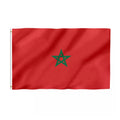 Morocco Flag Customize 3 * 5FT Polyester Printed Fan Slogan Outdoor Body Flag Football Game Banner