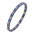 Fashion Stainless Steel Bracelet Jewelry Wholesale Elegant Blue & Rose Gold Tone Bracelet Versatile Fashion Accessory Any Attire