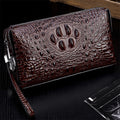 Business Casual Handbag Anti-Theft Password Lock Handbag Crocodile Leather Men's Clutch Bag