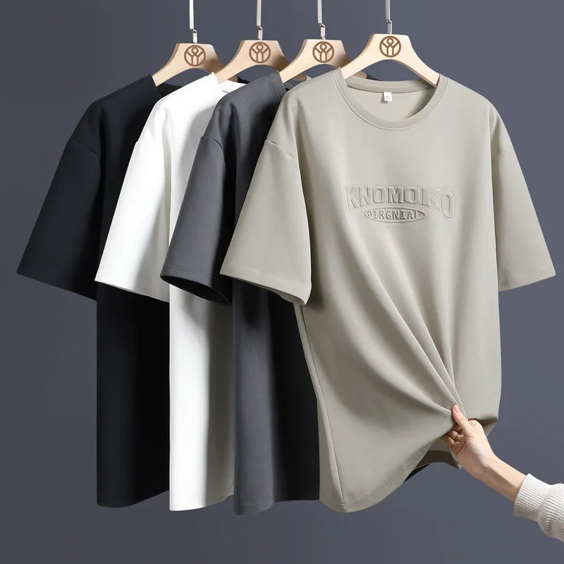 RNSHANGER Men Plus Size 8XL Tshirts Casual 3D Print Camping T Shirts Fashion Short Sleeve Tees Top Hip Hop Summer Man T-Shirts