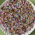 1kg Coffee Bean Shape Small Size DIY Cute Mixed Design Wholesale Mini Soft Tiles For Custom Designs