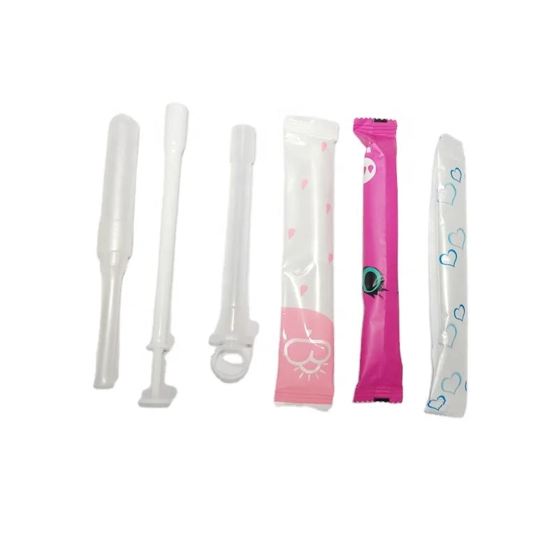 Hot Selling Unscented Plastic Yoni Pearls Vagina Tampons Applicator Combination Regular Feminine Hygiene Products