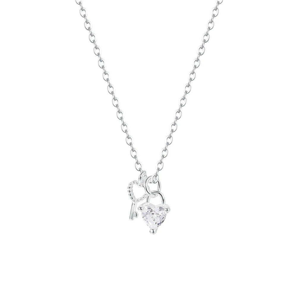 Europe and the United States Cross-Border Pendant Silver Sterling Silver Chain 925 Wedding Bridal Choker Neck Jewelry Women