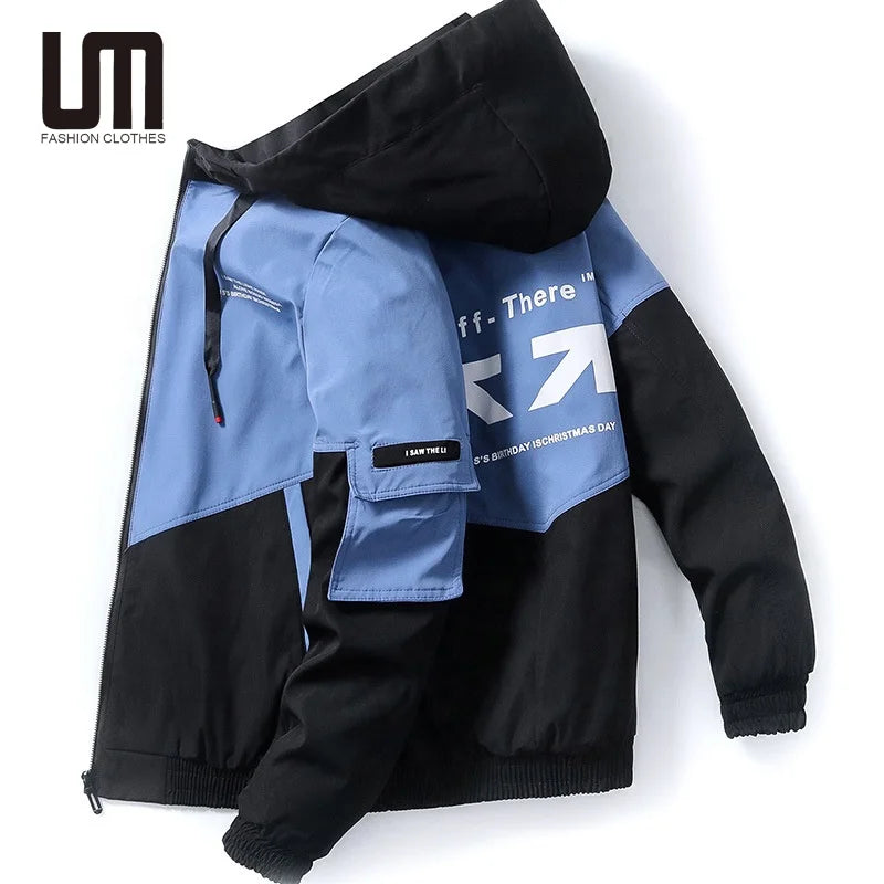 Liu Ming New 2025 Products Korean Fashion Autumn Men Clothing Printed Plus Size Hoodie Jacket Coats