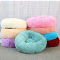 Wholesale Soft Donut Long Faux Fur Memory Foam Pet Dog Bed