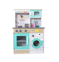 Kids Toys Kitchen Set Pretend Play Wooden Educational Play Toy for Children Simulation Wooden Kitchen Play Set