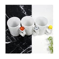 11oz Plain White Football Basketball Handle Blank Sublimation Ceramic Mug with Spoon Retirement Creative Coffee Mug