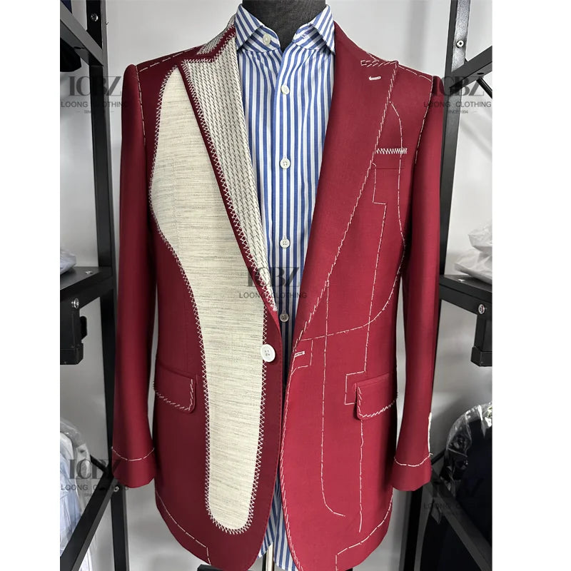 LCBZ Full Canvas Half Canvas High-end Full Handmade Batch Customized Casual Suit Dress Men's Formal Suit
