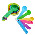 Set of 10 Eco-Friendly PP Multi-Color Plastic Measuring Cups and Spoon Convenient and Versatile Kitchen Tools
