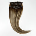 Remy Human Hair Clip in Extensions 7-12 Piece Set Lace Clip in Hair