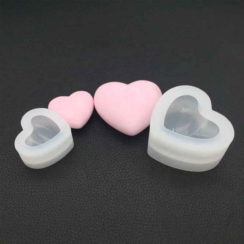 Heart Resin Mold 3D Heart Silicone Mold Aromatherapy Plaster Mold