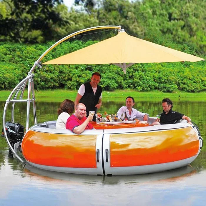 BBQ Donut Transparente Transparent clear Parasol Boats for Sale Plastic Fishing Boats clear Kayak Boat 2 Person for Fishing