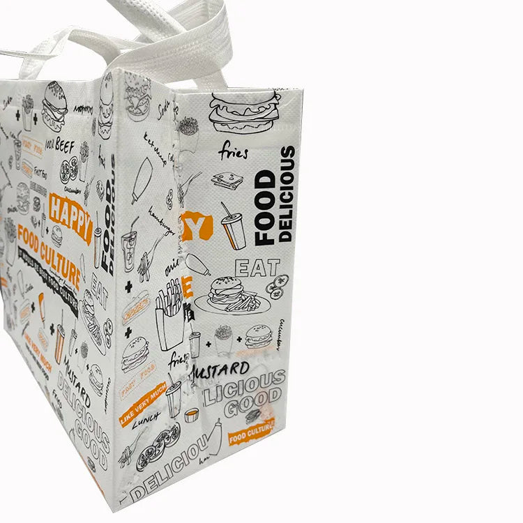 Promotion Customized Color logo Shopping Tote Bag Non-woven Eco-friendly Bag Non-woven Fabric Reusable Tote Shopping Bag