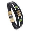 Hot Selling New Accessories Simple Hand Woven Multi-Layer Leather Bracelet Bohemian Style Retro Bracelet