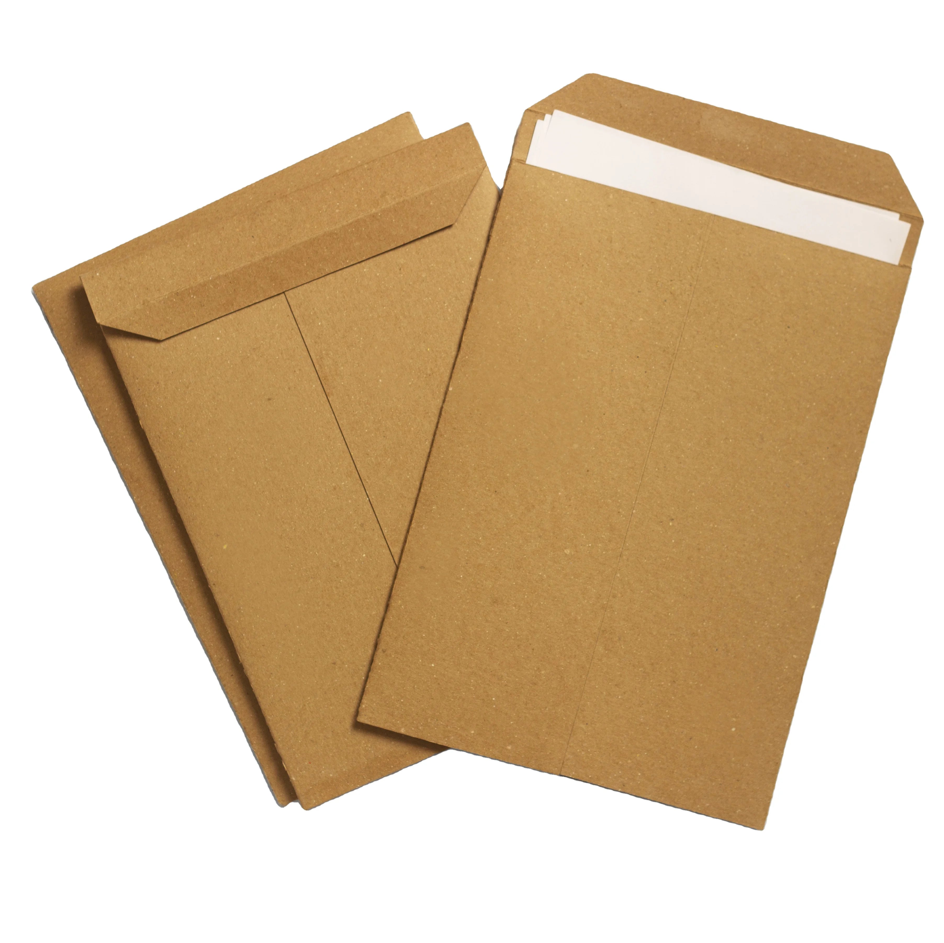 Wholesale Self Seal Letter Packaging Brown Kraft Paper Cardboard Custom Shipping Mail Envelope/mail Bag/ T-shirt Cloth Package
