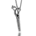 Manufacturer Custom Retro Personality Stainless Steel Casting Pendant Scissors Jewelry Men's Necklace Faucet Scissors Design