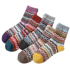 WUYANG FACTORY Warm Winter Socks Thick Thermal Soft Plush Fuzzy Blend Knitting Socks for Women