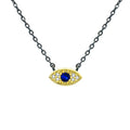 E Vil Blue Eye Silver Pendant Necklace 925 Silver Necklace 925 Sterling Silver Jewelry Fine Jewelry Necklaces